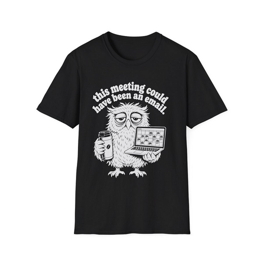 Black front view - THIS MEETING COULD HAVE BEEN AN EMAIL (MANUAL_MOT24507) [printify_variant:Black]