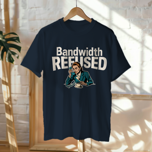 Hanged Up T-Shirt mockup - Bandwidth Refused (CG2647) [dynamic_lifestyle]