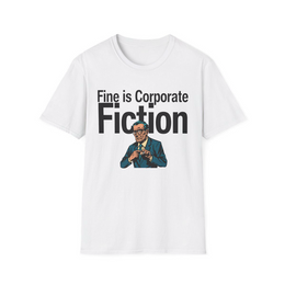 White front view - Fine Is Corporate Fiction (CG5691) [printify_variant:White]