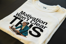Folded T-Shirt mockup - Motivation Won’t Clear This (CG2326) [dynamic_lifestyle]