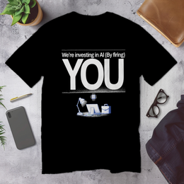Desk/Office Scene mockup - We're Investing In AI (By Firing You) (CG5187) [dynamic_lifestyle]