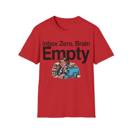 Red front view - Inbox Zero, Brain Empty (CG112) [printify_variant:Red]