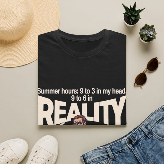 Summer Hours: 9 To 3 In My Head, 9 To 6 In Reality. Corporate Grind Tee