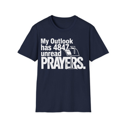 Navy front view - My Outlook has 4847 unread prayers. (CG3913) [printify_variant:Navy]