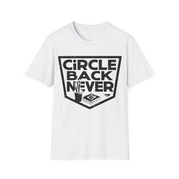 White front view - Circle Back Never (CG3198) [printify_variant:White]