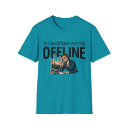 Tropical Blue front view - Let's Touch Base—Mentally Offline (CG916) [printify_variant:Tropical Blue]