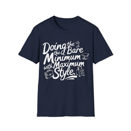 Navy front view - Doing the bare minimum with maximum style. (CG3910) [printify_variant:Navy]