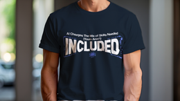 Man Wearing T-Shirt mockup - AI Changes The Mix Of Skills Needed (Yours Aren... (CG5188) [dynamic_lifestyle]