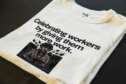 Folded T-Shirt mockup - Celebrating Workers By Giving Them More Work (CG7376) [dynamic_lifestyle]
