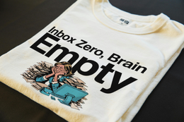 Folded T-Shirt mockup - Inbox Zero, Brain Empty (CG112) [dynamic_lifestyle]