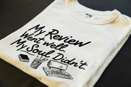 Folded T-Shirt mockup - My review went well. My soul didn't. (CG3917) [dynamic_lifestyle]