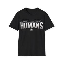 Black front view - Investing in AI, Divesting in Humans (CG4159) [printify_variant:Black]