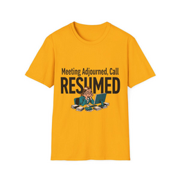 Gold front view - Meeting Adjourned, Call Resumed (CG4871) [printify_variant:Gold]