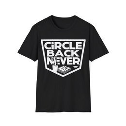 Black front view - Circle Back Never (CG3198) [printify_variant:Black]