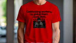 Red front view - Celebrating Workers By Giving Them More Work (CG7376) [printify_variant:Red]