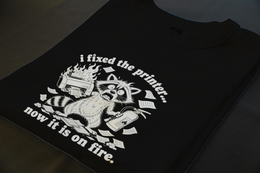 I FIXED THE PRINTER NOW IT'S ON FIRE - Corporate Grind Tee (MANUAL_MOT3D5WN) [dynamic_hero]