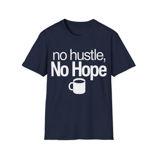 Navy front view - No Hustle, No Hope (CG095) [printify_variant:Navy]