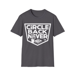 Charcoal front view - Circle Back Never (CG3198) [printify_variant:Charcoal]