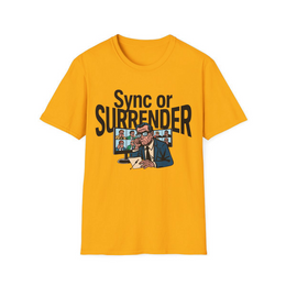 Gold front view - Sync Or Surrender (CG3584) [printify_variant:Gold] | v=1775921494546