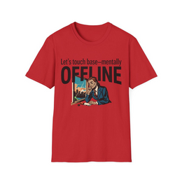 Red front view - Let's Touch Base—Mentally Offline (CG916) [printify_variant:Red]
