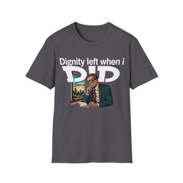 Charcoal front view - Dignity Left When I Did (CG2528) [printify_variant:Charcoal] | v=1775239166644