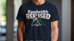 Man Wearing T-Shirt mockup - Bandwidth Refused (CG2647) [dynamic_lifestyle]