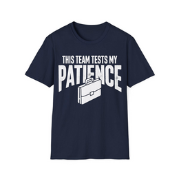 Navy front view - This Team Tests My Patience (CG3345) [printify_variant:Navy]