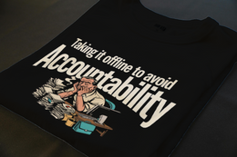 Folded T-Shirt mockup - Taking It Offline to Avoid Accountability (CG5197) [dynamic_lifestyle]
