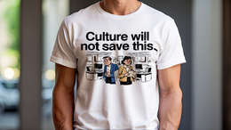 Man Wearing T-Shirt mockup - Culture Will Not Save This. (CG-00001) [dynamic_lifestyle]