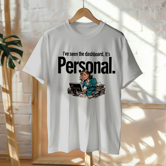 Hanged Up T-Shirt mockup - I've seen the dashboard. It's personal. (CG3927) [dynamic_lifestyle]