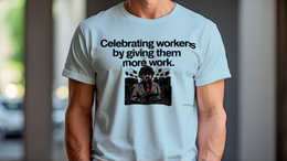 Light Blue front view - Celebrating Workers By Giving Them More Work (CG7376) [printify_variant:Light Blue]