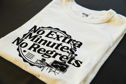 Folded T-Shirt mockup - No Extra Minutes, No Regrets (CG3197) [dynamic_lifestyle]