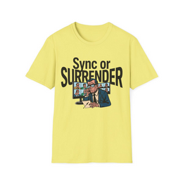 Cornsilk front view - Sync Or Surrender (CG3584) [printify_variant:Cornsilk] | v=1775921494546