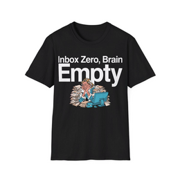 Black front view - Inbox Zero, Brain Empty (CG112) [printify_variant:Black]