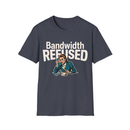 Heather Navy front view - Bandwidth Refused (CG2647) [printify_variant:Heather Navy]