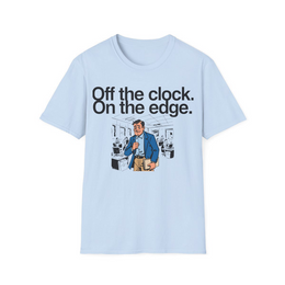 Light Blue front view - Off the Clock, On the Edge (CG5025) [printify_variant:Light Blue] | v=1774651256531