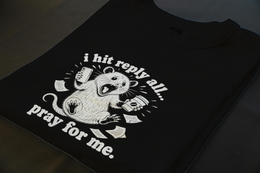 Folded T-Shirt mockup - I HIT REPLY TO ALL. PRAY FOR ME. (MANUAL_MOTA1GSO) [dynamic_lifestyle]