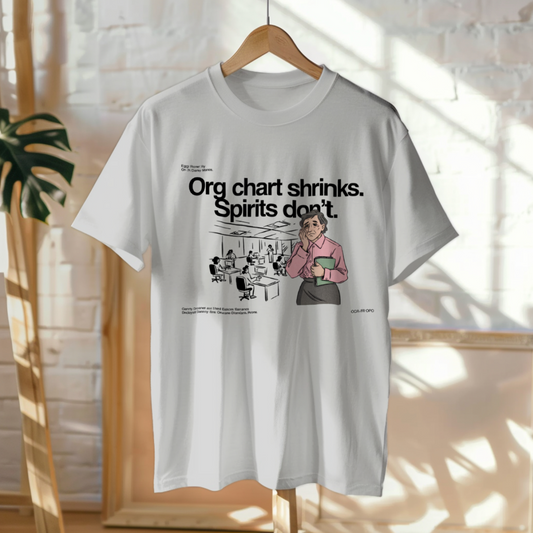 Hanged Up T-Shirt mockup - Org Chart Shrinks, Spirits Don’t (CG2364) [dynamic_lifestyle]