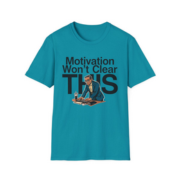Tropical Blue front view - Motivation Won’t Clear This (CG2326) [printify_variant:Tropical Blue]