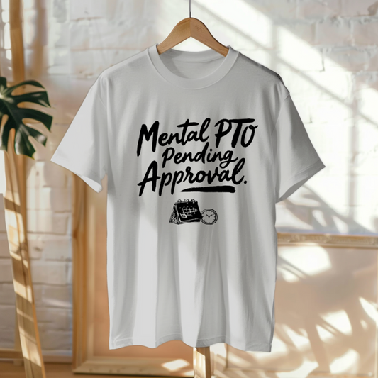Hanged Up T-Shirt mockup - Mental PTO pending approval. (CG3920) [dynamic_lifestyle]