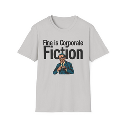 Ice Grey front view - Fine Is Corporate Fiction (CG5691) [printify_variant:Ice Grey]