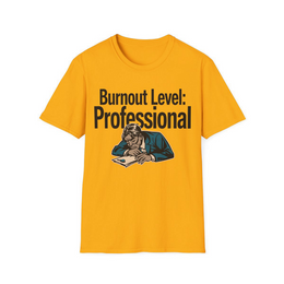 Gold front view - Burnout Level: Professional (CG2281) [printify_variant:Gold]