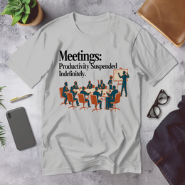 Desk/Office Scene mockup - Meetings: Productivity Suspended Indefinitely (CG1665) [dynamic_lifestyle]