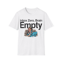 White front view - Inbox Zero, Brain Empty (CG112) [printify_variant:White]