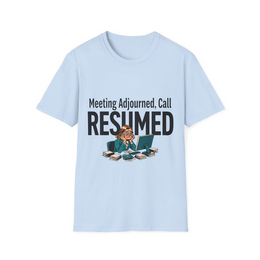 Light Blue front view - Meeting Adjourned, Call Resumed (CG4871) [printify_variant:Light Blue]
