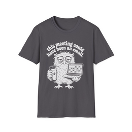 Charcoal front view - THIS MEETING COULD HAVE BEEN AN EMAIL (MANUAL_MOT24507) [printify_variant:Charcoal]