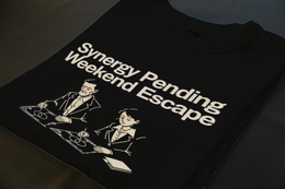 Folded T-Shirt mockup - Synergy Pending Weekend Escape (CG3952) [dynamic_lifestyle]