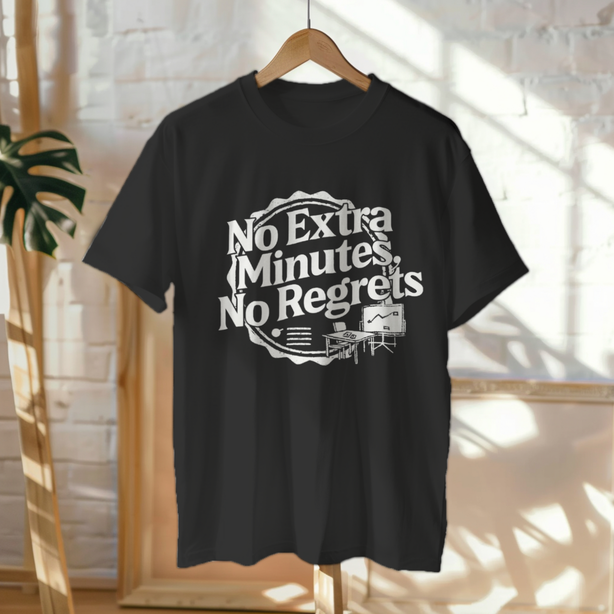 No Extra Minutes, No Regrets | Corporate Grind Tee