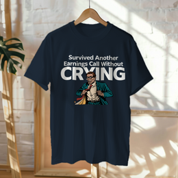 Hanged Up T-Shirt mockup - Survived Another Earnings Call Without Crying (CG8069) [dynamic_lifestyle]
