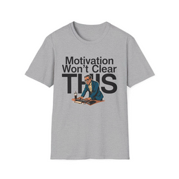 Sport Grey front view - Motivation Won’t Clear This (CG2326) [printify_variant:Sport Grey]